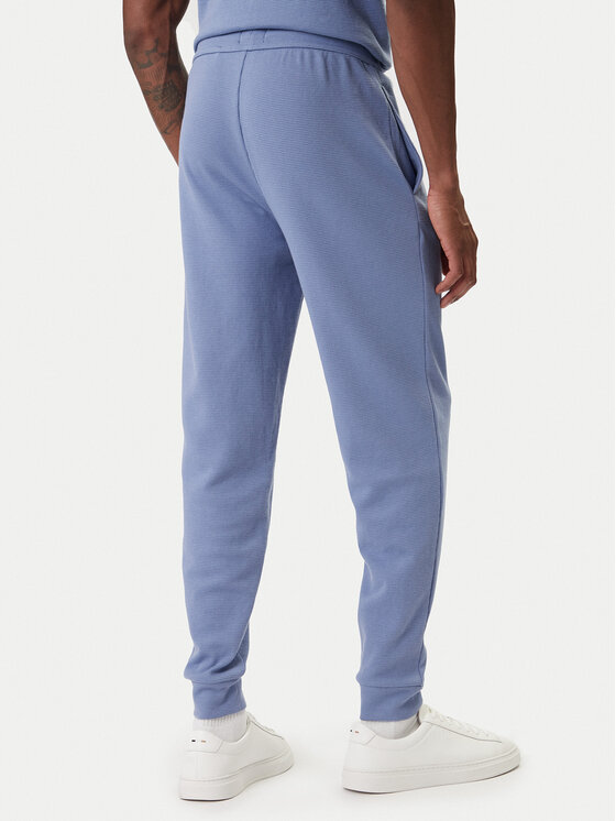 BOSS BOSS Pantaloni da tuta Waffle 50535878 Celeste Regular Fit