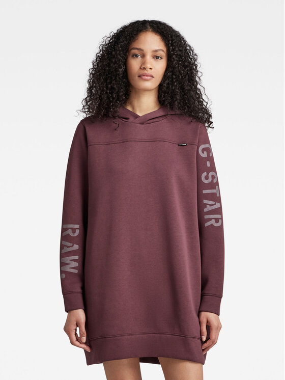 G-Star Raw Trikotāžas kleita D22277-A971-D303 Bordo Relaxed Fit