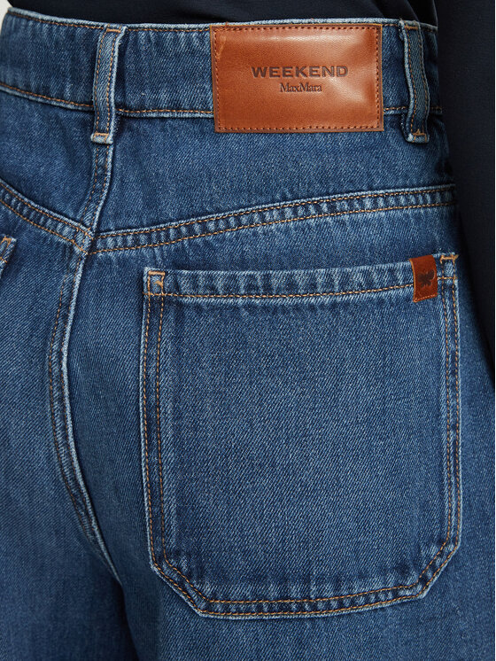 Weekend Max Mara Weekend Max Mara Jeans hlače Ciro 2625186032 Mornarsko modra Wide Leg