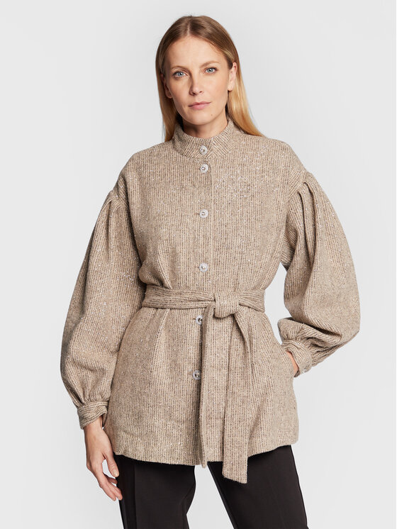 Bruuns Bazaar Bruuns Bazaar Kevad-sügis jope Bergenia Maddi BBW3157 Beež Relaxed Fit