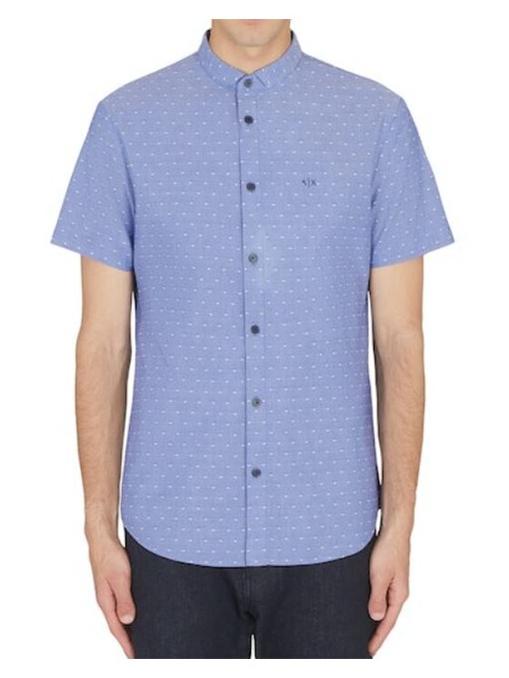 Armani Exchange Armani Exchange Koszula 3RZC28 ZN1BZ 85CG Niebieski Slim Fit