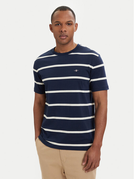 Gant Gant T-Shirt 2003398 Tmavomodrá Regular Fit