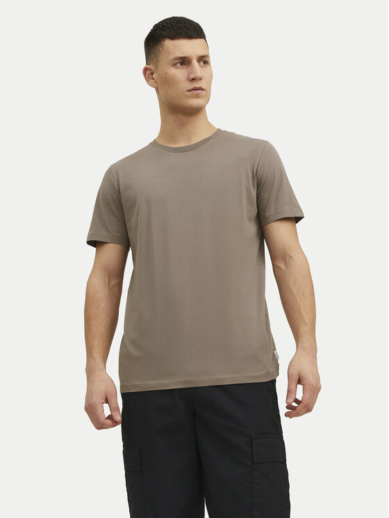 Jack & Jones Jack & Jones Marškinėliai Basic 12156101 Smėlio Regular Fit