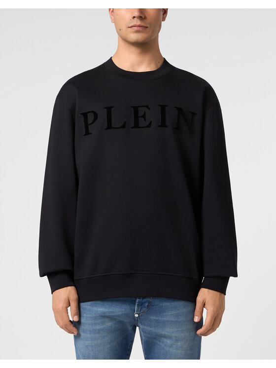 PHILIPP PLEIN PHILIPP PLEIN Bluza 31310 Czarny Regular Fit