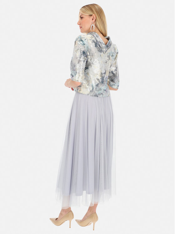 L’AF L’AF Spódnica maxi Gamma Szary Regular Fit