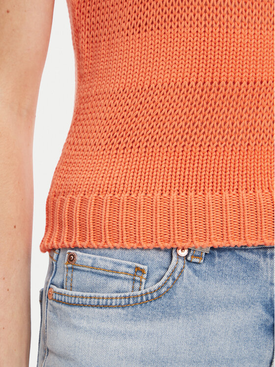 United Colors Of Benetton United Colors Of Benetton Top 1898DH018 Oranžová Relaxed Fit