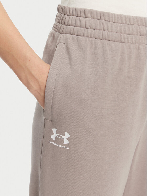 Under Armour Under Armour Donji dio trenerke Ua Rival 1382735 Bež Loose Fit