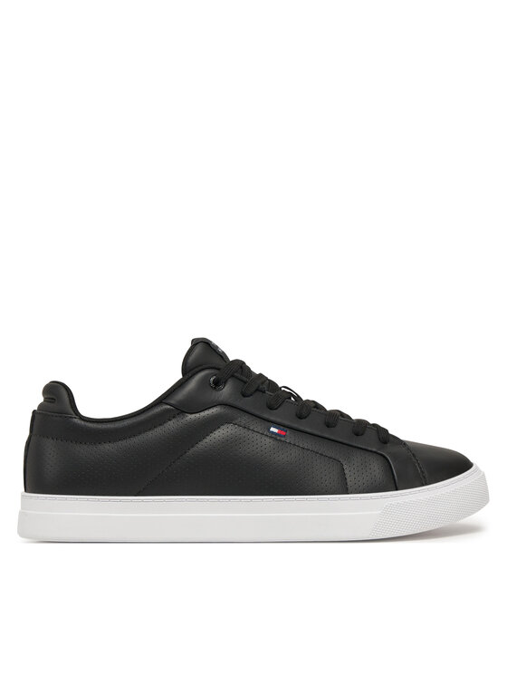 Tommy Hilfiger Tommy Hilfiger Sneakers Icon Court Pinperf Lth FM0FM05483 Nero