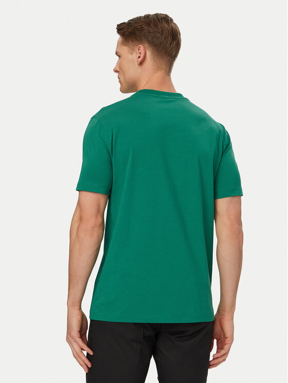 BOSS BOSS T-krekls 50506373 Zaļš Regular Fit