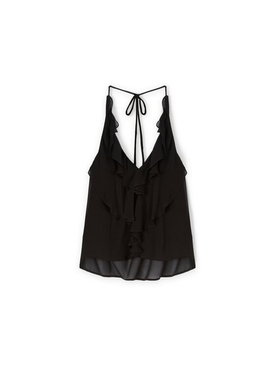 Motivi Motivi Top D730Q000450N033 Czarny Regular Fit
