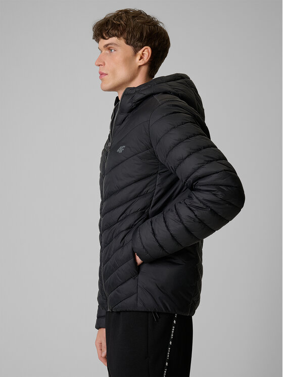4F 4F Kurtka puchowa EVERYDAY ACTIVE Czarny Regular Fit