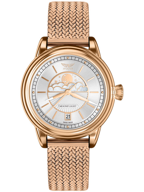 Aviator Aviator Orologio V.1.33.2.251.4-SET Oro rosa