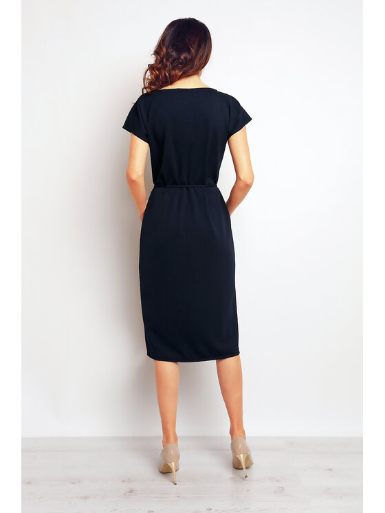 Infinite You Infinite You Sukienka letnia M085 Granatowy Basic Fit