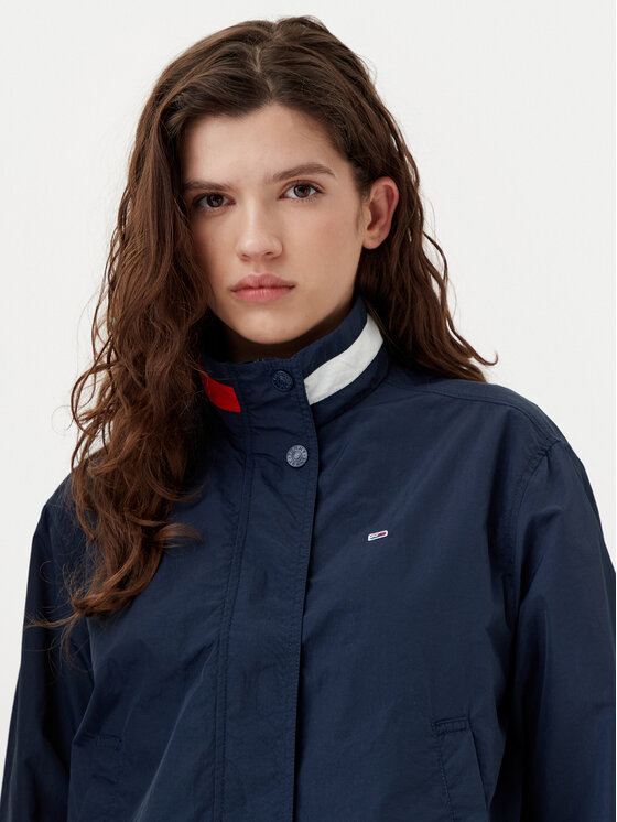 Tommy Jeans Tommy Jeans Bunda pro přechodné období Essential DW0DW20439 Tmavomodrá Regular Fit