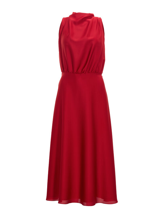 Swing Swing Kokteilinė suknelė 5AI13700 Raudona Regular Fit