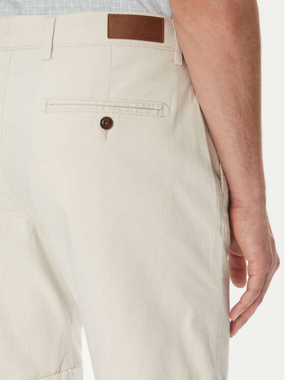 Jack&Jones Jack&Jones Medžiaginiai šortai Fury 12206889 Smėlio Regular Fit