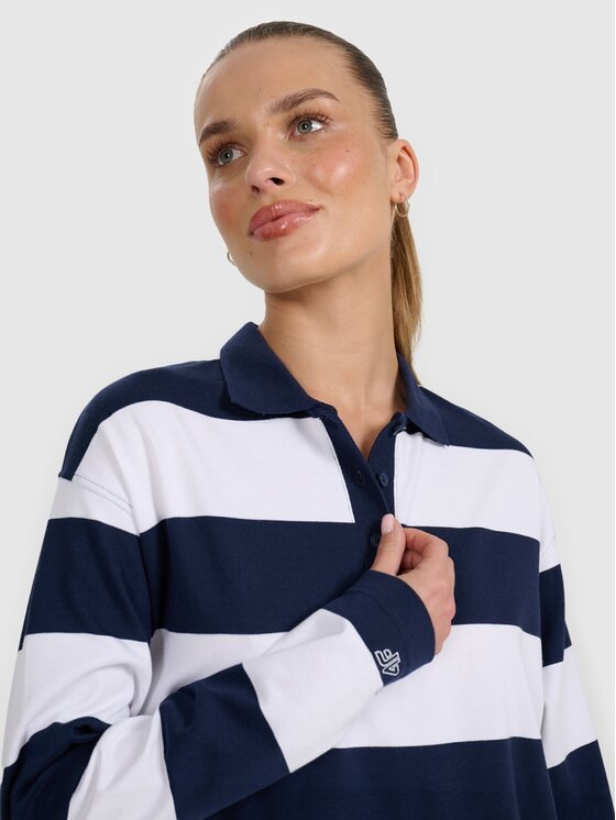 4F 4F Longsleeve 4FRAW25TLONF604-31S Granatowy Oversize