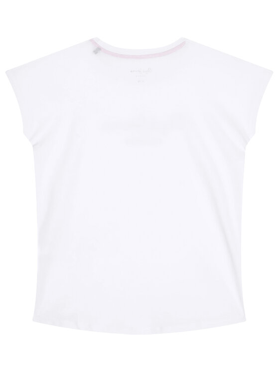 Pepe Jeans Pepe Jeans T-Shirt Nuria PG502460 Biały Regular Fit
