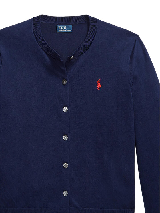 Polo Ralph Lauren Polo Ralph Lauren Kardigán 211971871004 Tmavomodrá Slim Fit