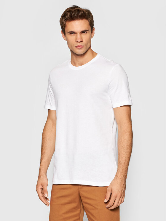 United Colors Of Benetton United Colors Of Benetton T-krekls 3U53J1F15 Balts Regular Fit