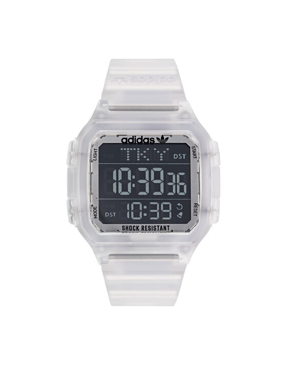 adidas Originals Ceas Digital One GMT AOST22049 Alb