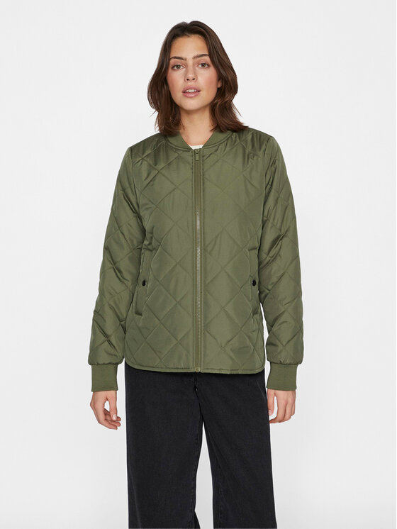 Vila Bomber Jakna Mone 14092203 Zelena Regular Fit