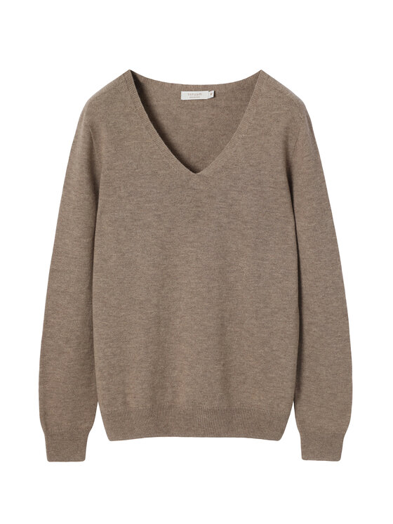 TATUUM TATUUM Sweter MERSA Brązowy Classic Fit