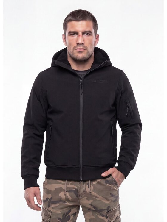 PITBULL PITBULL Kurtka zimowa MIDWAY II Czarny Regular Fit