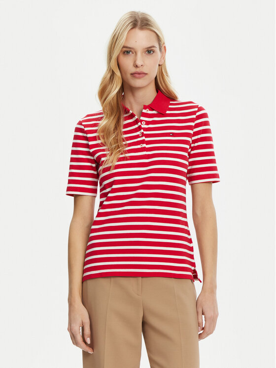 Tommy Hilfiger Tommy Hilfiger Tricou polo 1985 WW0WW43224 Roșu Regular Fit