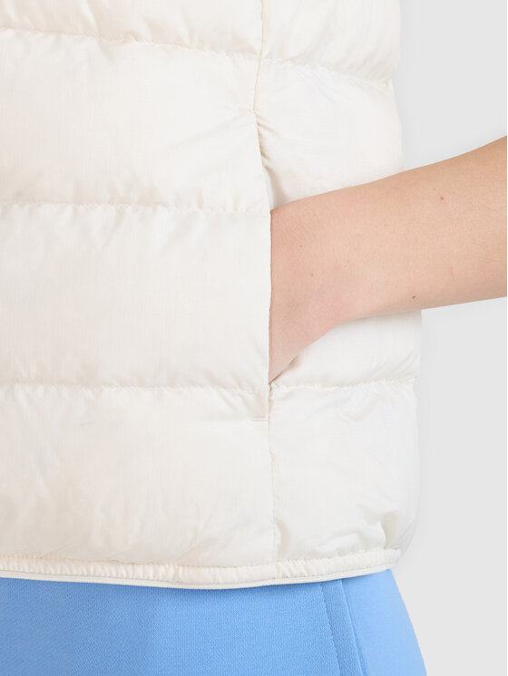 4F 4F Kamizelka MIDSHOP TEXTILE Biały Regular Fit