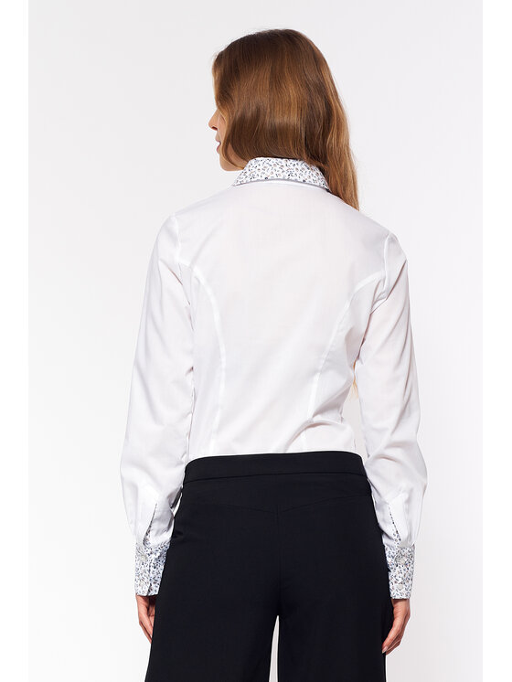 NIFE NIFE Košile K85 Bílá Classic Fit