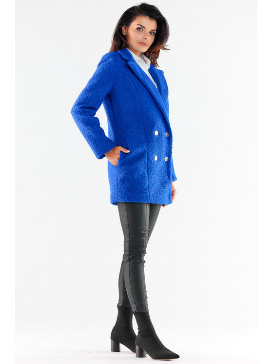 Awama Awama Cappotto A546 Blu Basic Fit