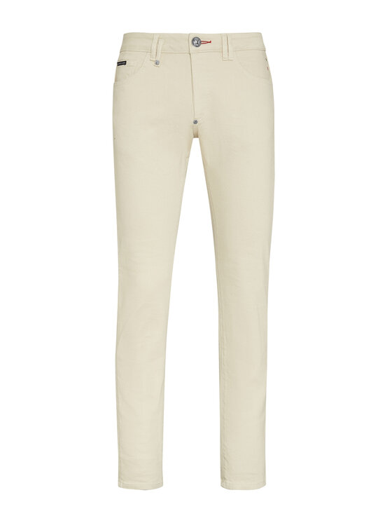 PHILIPP PLEIN PHILIPP PLEIN Jeansy 10967 Beżowy Straight Leg
