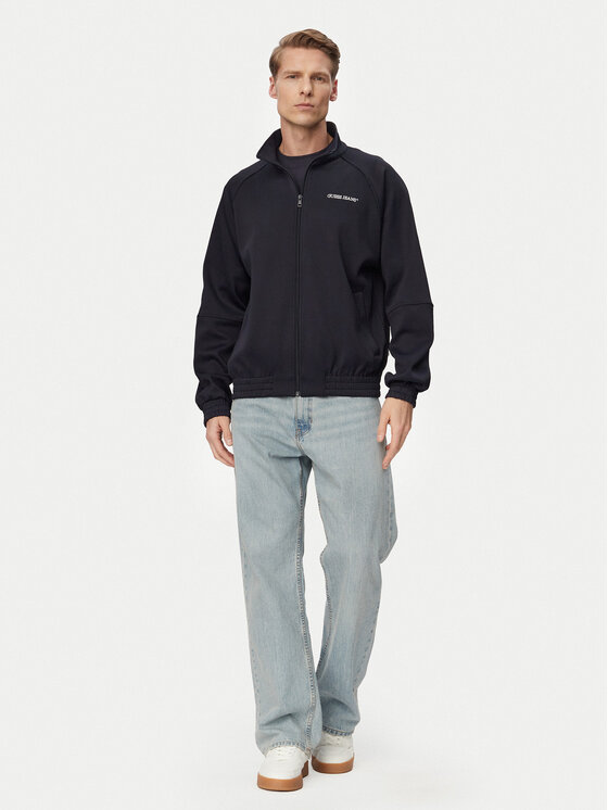 Guess Jeans Guess Jeans Džemperis ar kapuci M6GQZ2 KB212 Tumši zils Regular Fit