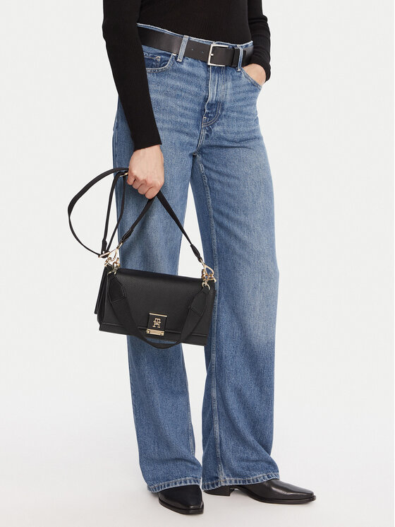 Tommy Hilfiger Tommy Hilfiger Сумка Her Med Crossover AW0AW17726 Чорний