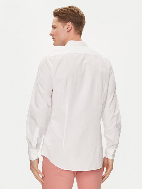 Tommy Hilfiger Tommy Hilfiger Πουκάμισο MW0MW34650 Λευκό Slim Fit