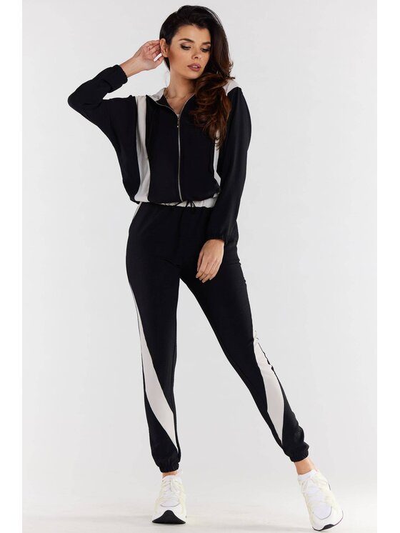 Awama Awama Bluza A495 Czarny Basic Fit