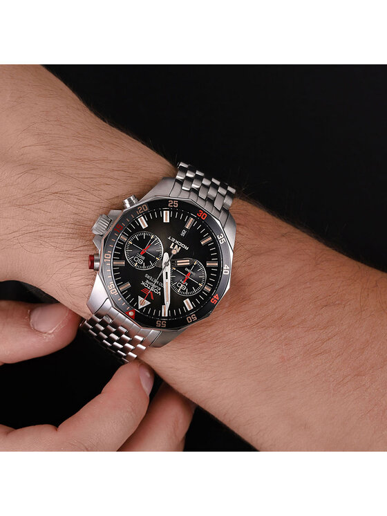 Vostok Europe Vostok Europe Zegarek 6S21-225A618B Srebrny
