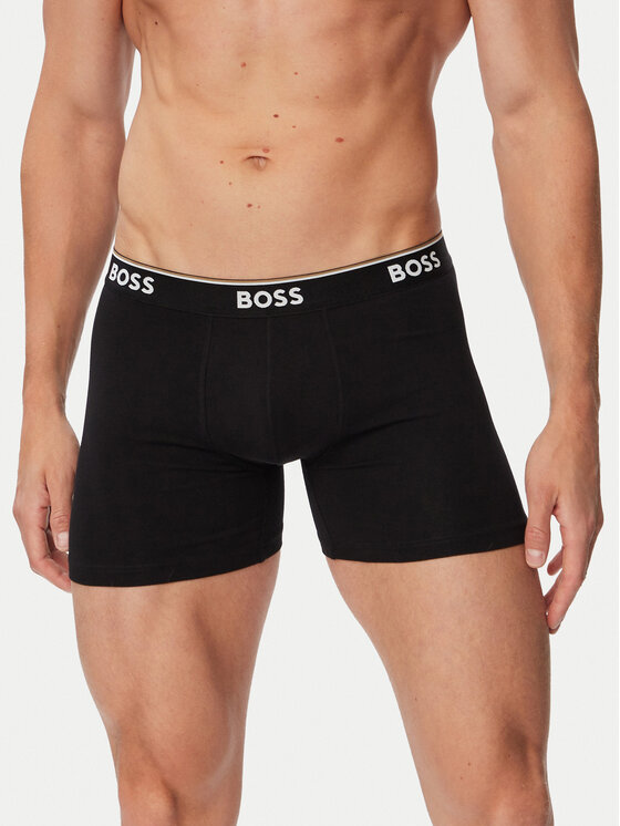 BOSS BOSS Bokserių komplektas BoxerBr 3P Power 50554694 Juoda