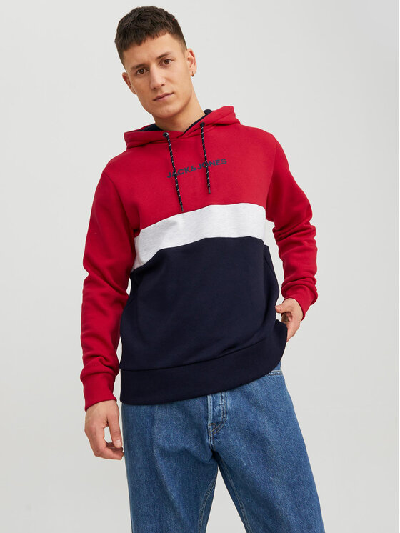 Jack&Jones Džemperis ar kapuci Reid 12233959 Daudzkrāsains Standard Fit