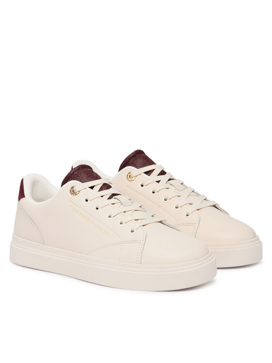 Tommy Hilfiger Tommy Hilfiger Sneakers Th Feminine Cupsole Monogram FW0FW09606 Crem