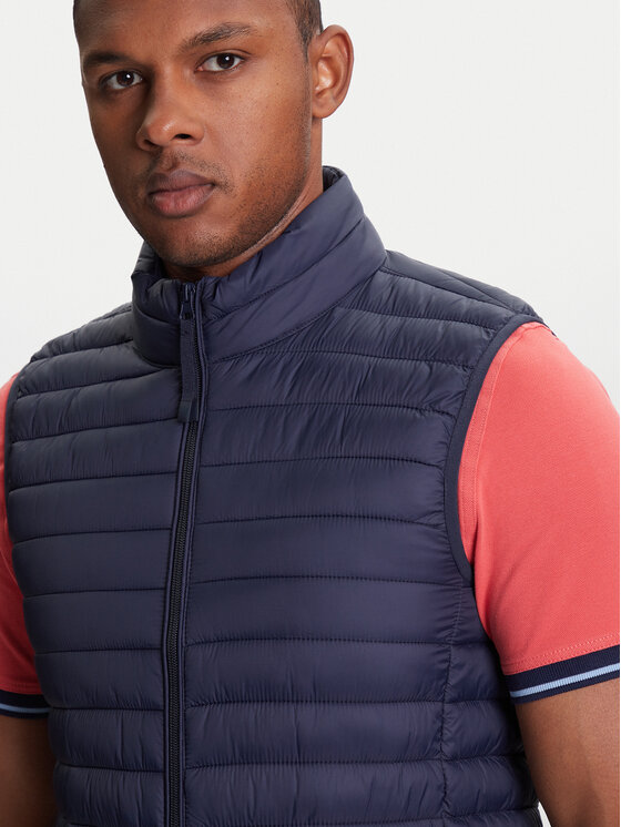 United Colors Of Benetton United Colors Of Benetton Kamizelka 2TWDUJ00P Granatowy Regular Fit