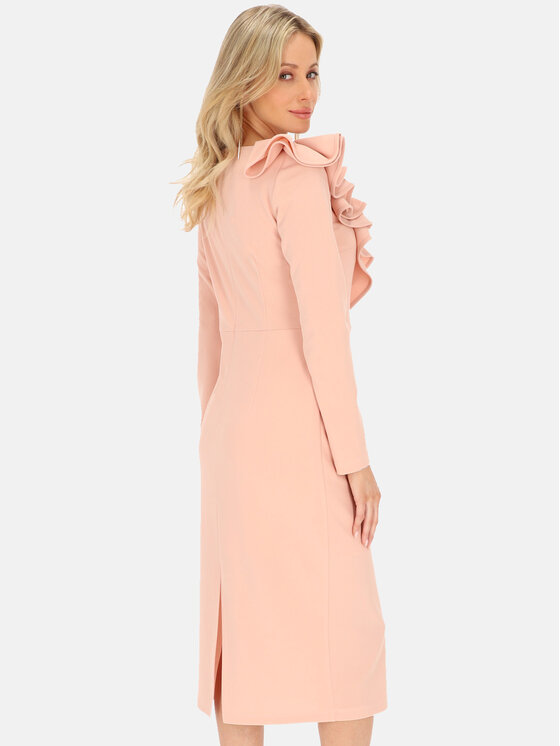 L’AF L’AF Sukienka koktajlowa Kim Różowy Slim Fit