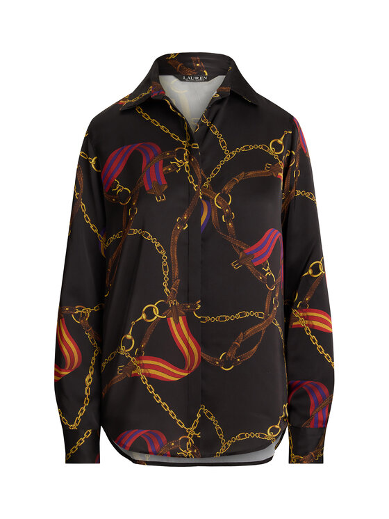 LAUREN RALPH LAUREN LAUREN RALPH LAUREN Πουκάμισο 200979917001 Μαύρο Straight Fit