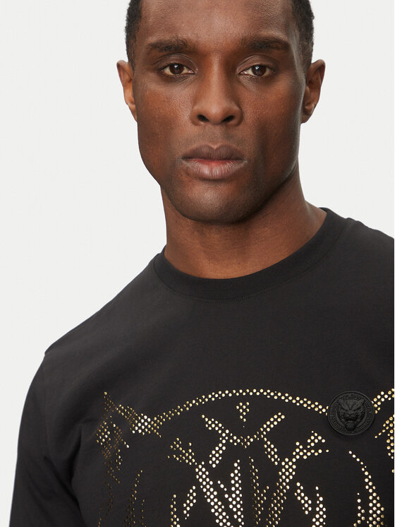 Plein Sport Plein Sport T-shirt SAEC MTK8009 STE001N Crna Regular Fit