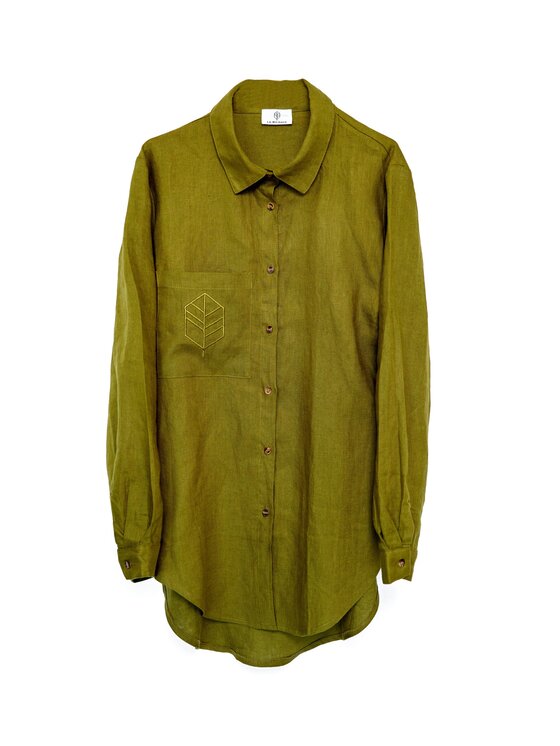 La Michaux La Michaux Košile GISELE linen Khaki