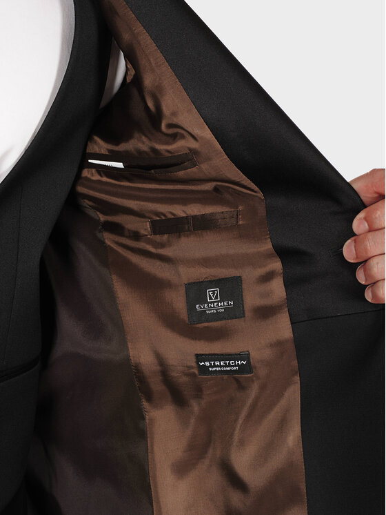 Evenemen Evenemen Garnitur Smoking Kast Czarny Slim Fit