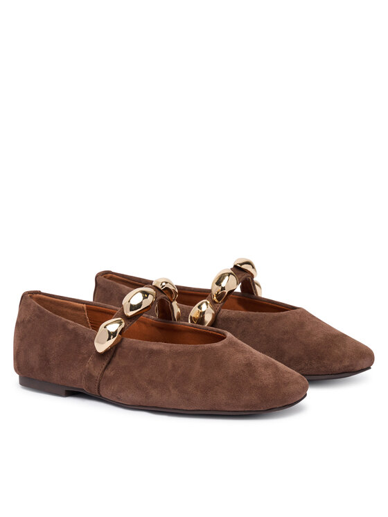 Steve Madden Steve Madden Balerinke Poppin 11005437 Rjava