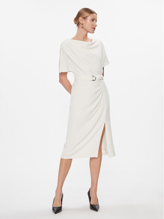 DKNY Rochie de zi DD3J233A Écru Regular Fit