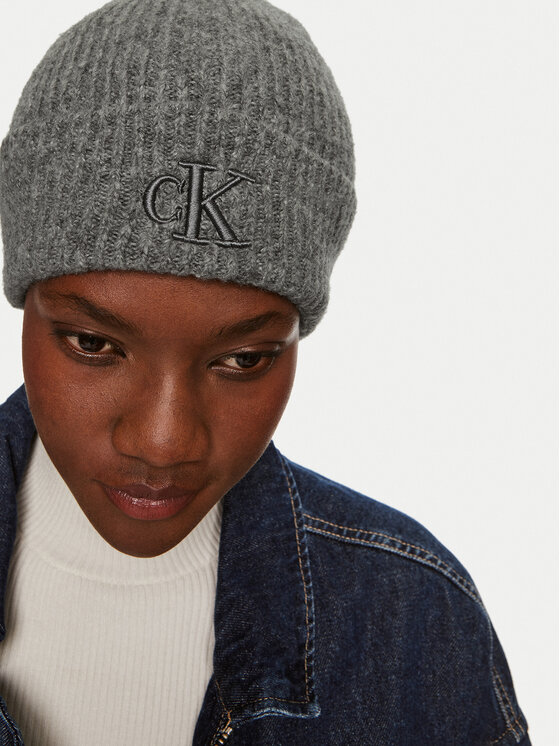 Calvin Klein Calvin Klein Čepice Thick Embroidery K60K612321 Šedá